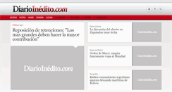 Desktop Screenshot of diarioinedito.com